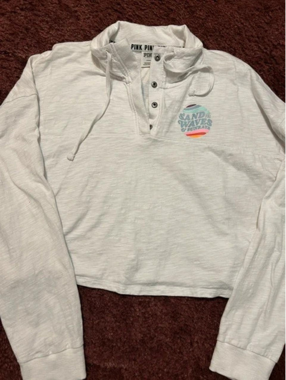Victorias Secret Pink cropped pullover